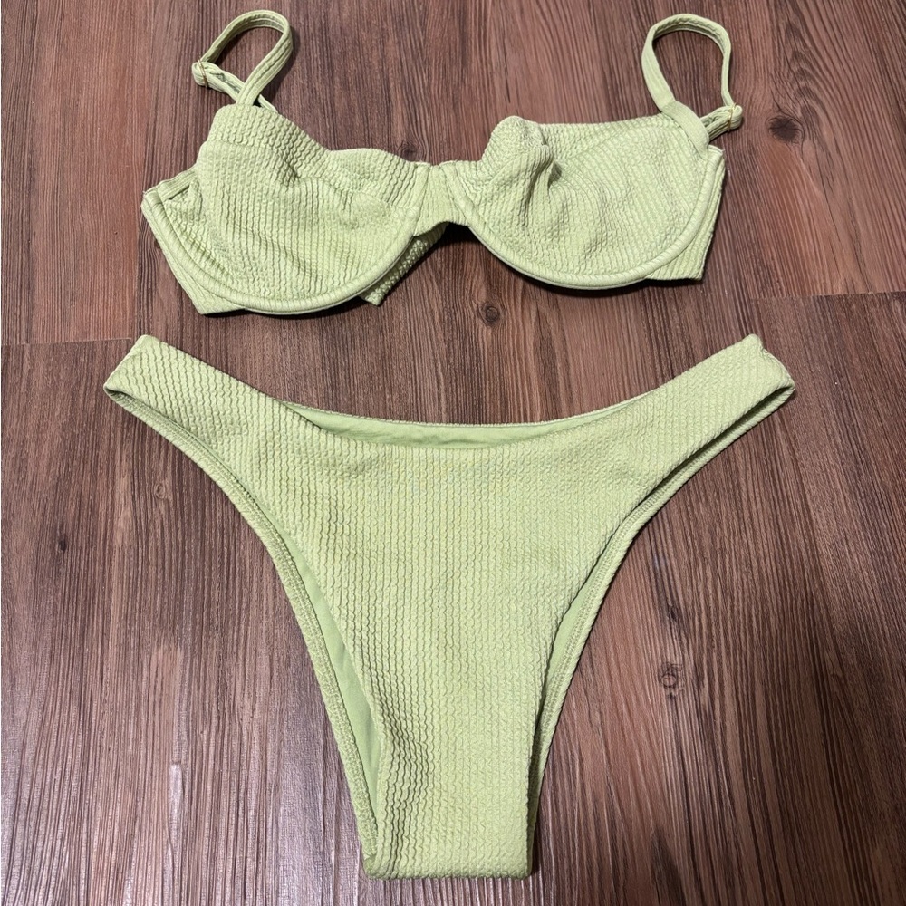 Monday Swimwear Light Green Clovelly Bikini